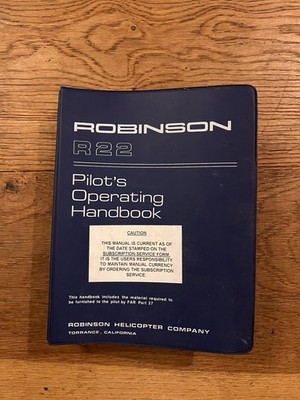 Robinson R22 POH Handbuch