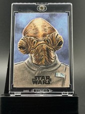 Topps Star Wars Admiral Ackbar Sketch Card by Jon Arton