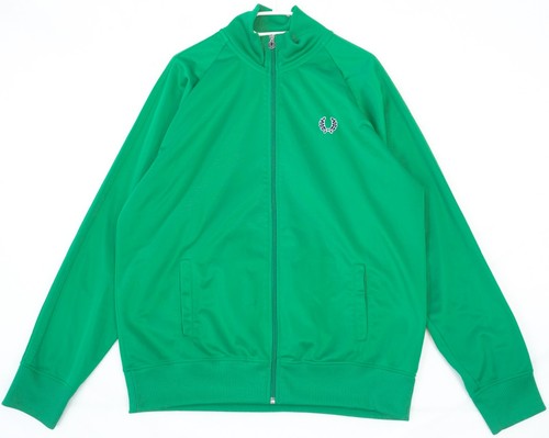 Fred Perry Bright Green Full Zip Track Jacket Men's Size XL