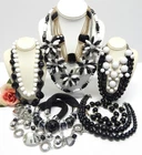 VINTAGE TO NOW FASHION/COSTUME JEWELRY NECKLACE LOT, ASSORTED TYPES & MATERIALS