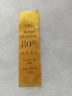 UHRICHSVILLE OHIO 80th INFANTRY GAR CIVIL WAR GRAND ARMY REPUBLIC REUNION RIBBON