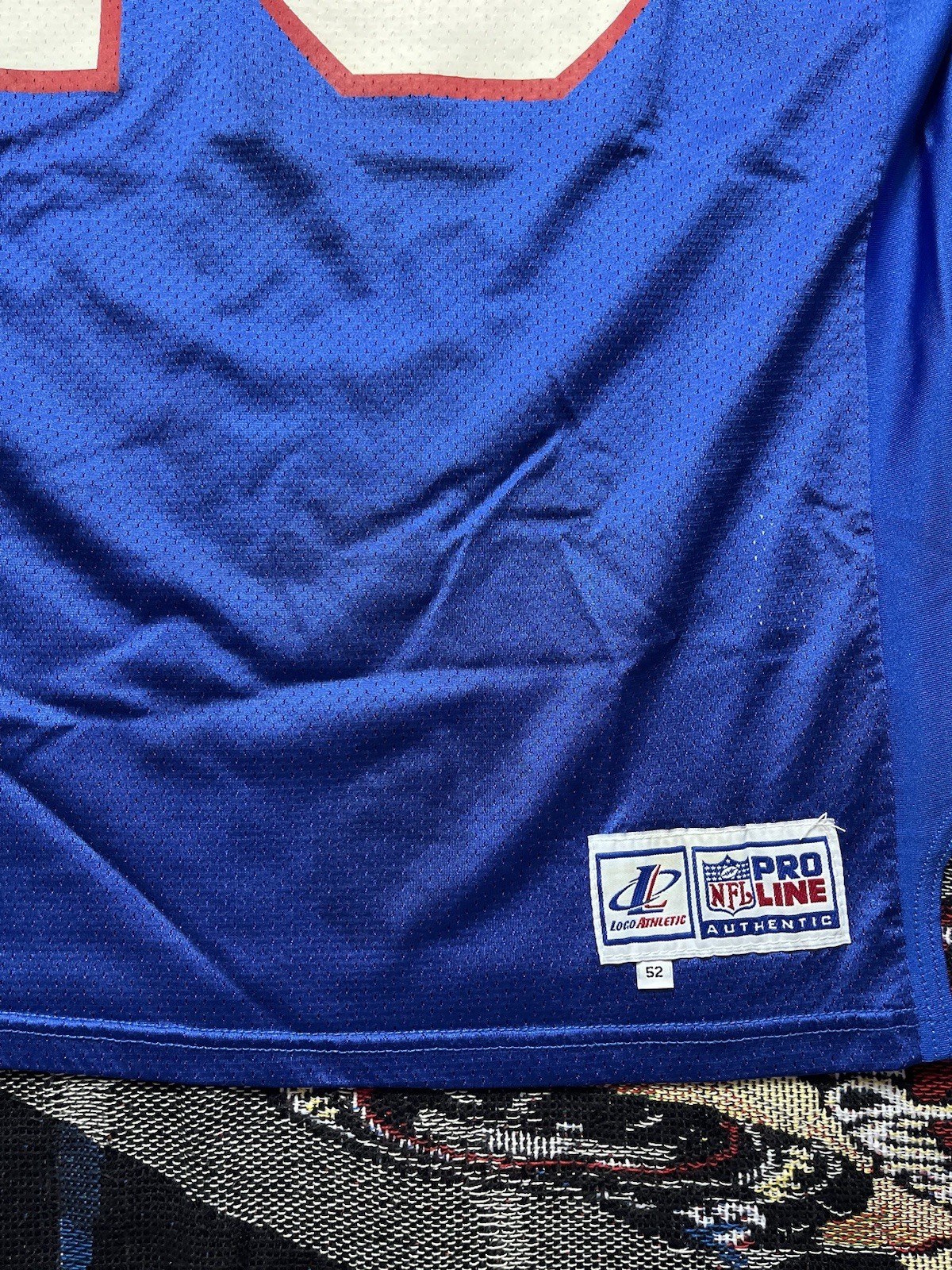 Vintage Buffalo Bills Logo Athletic Jersey Ruben Brown #79 Pro Cut Size 52