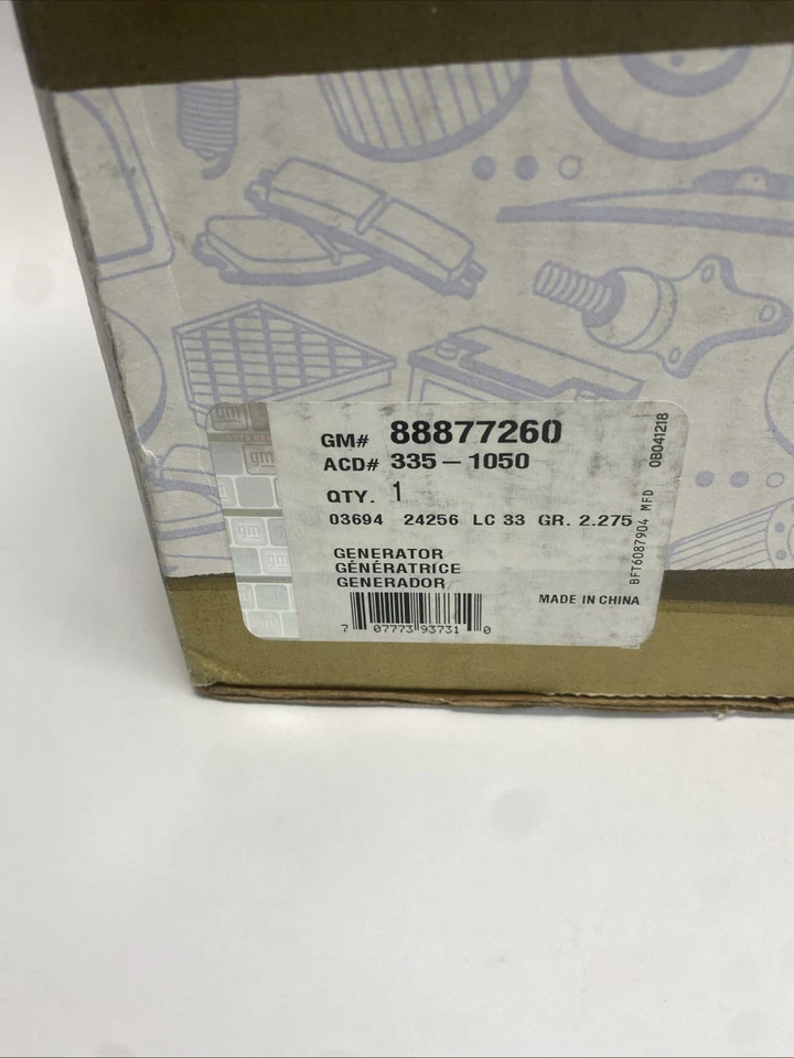 Alternador ACDelco 335-1050 para 1994-1997 Chevrolet Pontiac Camaro Firebird - Imagem 2 de 4