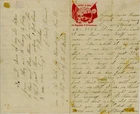 CIVIL WAR LETTER - 10th Vermont Infantry - Eats Johnnycake on Maryland Picket !