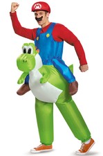Nintendo Super Mario Brothers Mario Riding Yoshi Adult Costume