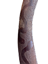 Finely Engraved Aboriginal Boomerang - Important Artist Prince of Wales Midpul