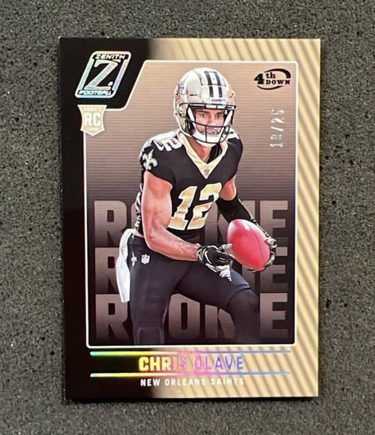 2022 Panini Zenith 4th Down Chris Olave /25 #109