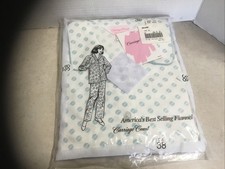 Vintage Sears Carriage Court 100 Cotton Flannel Pajama Pant Set NWT Women's 38