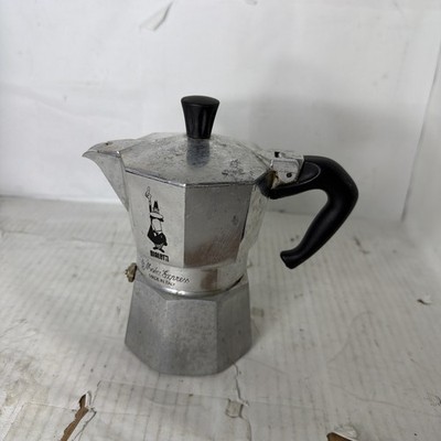 Bialetti Moka Express 1 Cup Pot Stovetop Espresso Maker Silver Made In Italy
