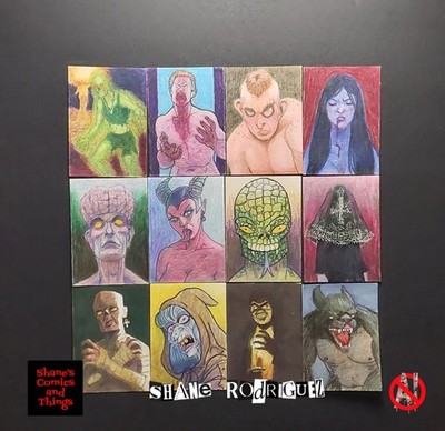 Original Art Sketch Cards ''Monsters'' (2026) Shane Rodriguez