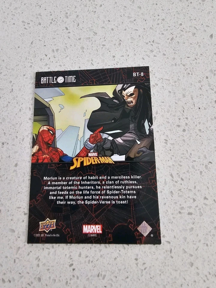 2024 Upper Deck Marvel Studios Spiderling#BT-8(Battle time)Spider-Man vs. Morlun - Image 2 of 2
