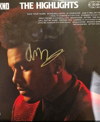 the weeknd the highlights vinyl Signed By Abel