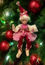 Christmas Fairy Elf Shelf Sitter 18” Posable Valentine’s Day Cynthia Rowley 2