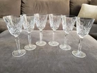 Vtg Waterford Crystal Tall Wine Goblet 7 1/4" Set Of 6 - EXCELLENT CONDITION!!