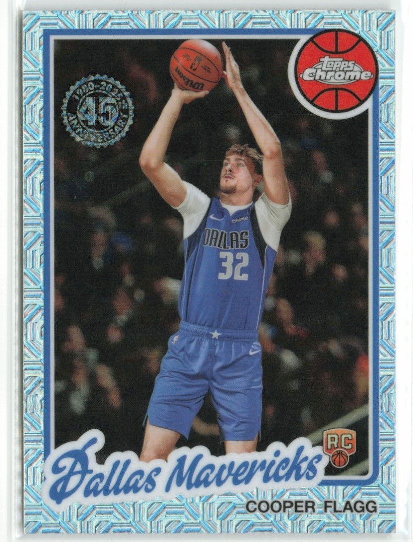 2025-26 Topps Basketball Cooper Flagg #TC-CF Chrome Silver Pack RC Mavericks