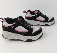 heelys rezerve low black pink skate shoes youth girls size 2 style 7312