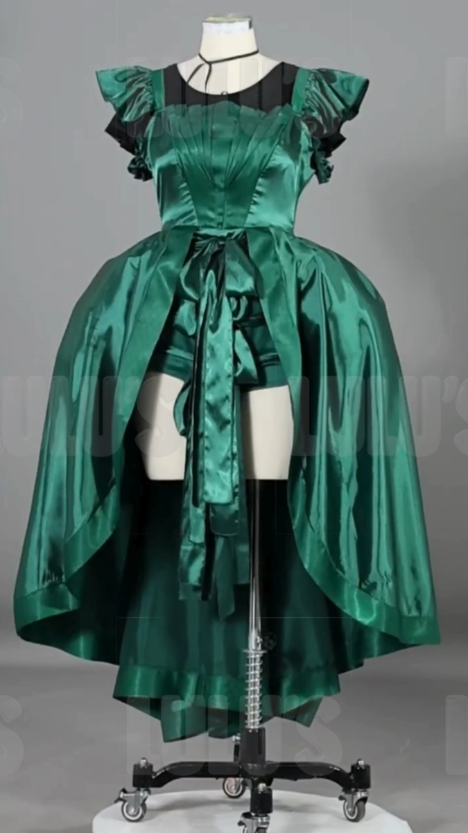agnes green dress wednesday AGNES MAXI DRESS main image 1