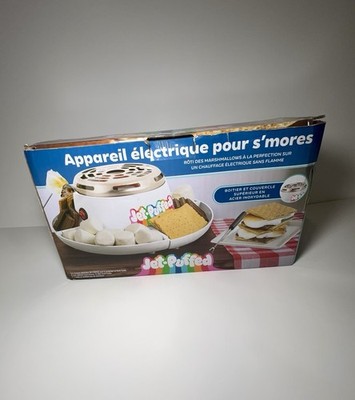 Jet Puffed Electric Mini Smores Maker Flameless Indoor Open Box