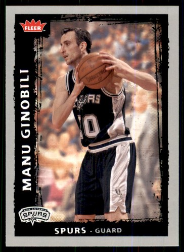 Manu Ginobili #117 2008 Fleer card
