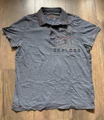 Poloshirt / Camp David / grau / gr. L