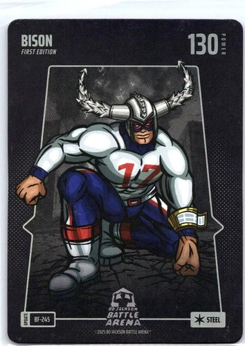 Bo Jackson Battle Arena Alpha Update Bison 1st Edition Steel Foil Josh Allen