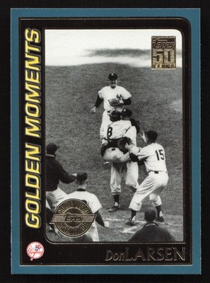 2001 Topps #378 Don Larsen HOME TEAM ADVANTAGE (HTA Stamped) QTY Available