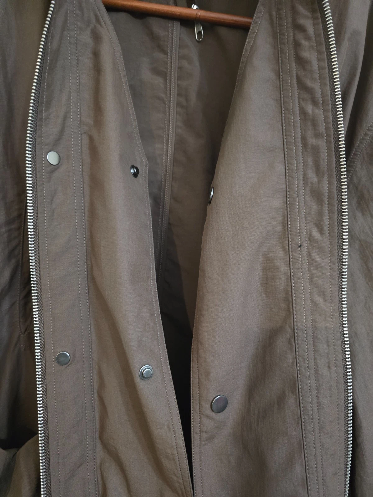 Simple Project Y2552 Nylon Utility Jacket Mens L Brown Oversized Unisex - product detail image 5