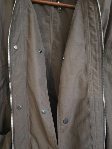 Simple Project Y2552 Nylon Utility Jacket Mens L Brown Oversized Unisex image 5