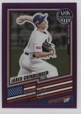 2026 Panini Stars & Stripes Prizm Purple 165/199 Jared Grindlinger #91 0j81