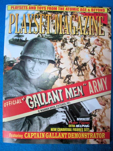 Playset Magazine issue #68 Marx Gallant Men + Captain Gallant demo board playset