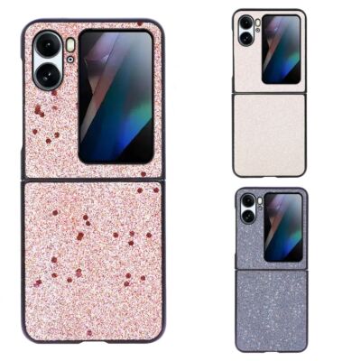 Handyhülle Schutz Case für OPPO Find N2 Cover Flip Tasche Etui Bumper Glitzer