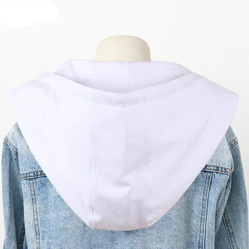 Cappotto unisex staccabile bottoni su cappello finto collo con cappuccio per cappotto giacca top - Foto 15 di 29