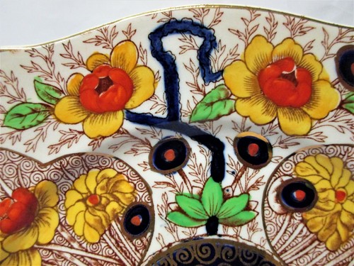 Royal Staffordshire Wilkinson Porcelain CAIRO #8920 Hand Painted 9" square Plate - Picture 5 of 7
