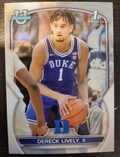 2023 Bowman Chrome University Derek Lively II 1st Bowman #100 Mavericks NBA 