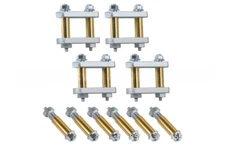 For New Heavy Duty Shackle Upgrade Kit CRE3000, Stock & Equaflex 2.25" Shackles-