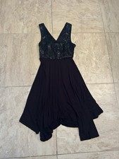 XXI Size S/P Women’s Little Sequined Black Dress for Holiday Party