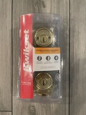 Kwikset Double Cylinder Deadbolt Polished Brass 665 - Keyed Alike set of 3