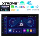 XTRONS Double Din 7" Android 14 8-Core 4+64GB Car Stereo Head Unit GPS Radio RDS