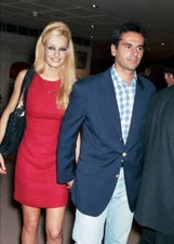 Karen Mulder And Jean Yves Le Fur Attend The Christian Lacroix Rea- Old Photo