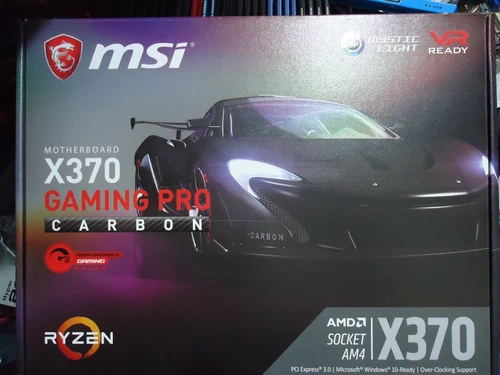 MSI X370 Gaming Pro Carbon, Ryzen 5 3600, 32GB HyperX Fury 3466MHz, 512GB SSD
