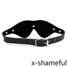 PU Leather Blindfold Eye Mask Flirt Masquerade Cosplay Couples Accessory