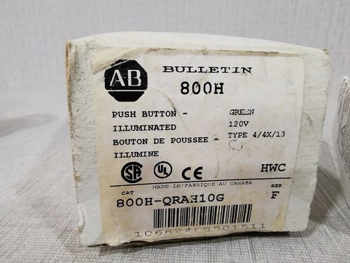 Allen Bradley 800H-QRAH10 Push Button - NEW WITH FILTHY BOX - Picture 2 of 4