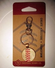 Baseball Seams Keychain - Unique Handcrafted Gift - USA made from Used Baseballs