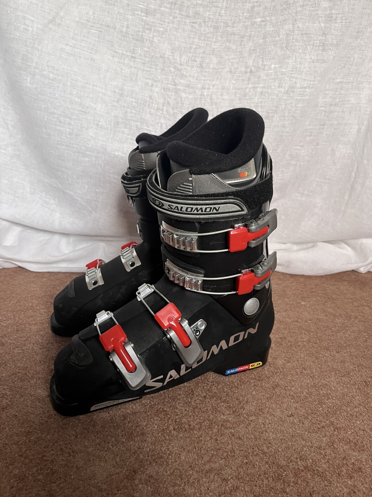 Scarponi da sci Salomon 26.0 con borsa taglia UK 7.5 US 8 EU 41