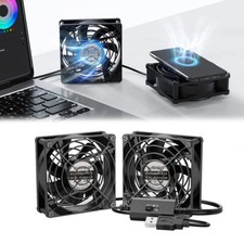 USB PC Ventilator lüfter 120mm 2in1 Leise PC...
