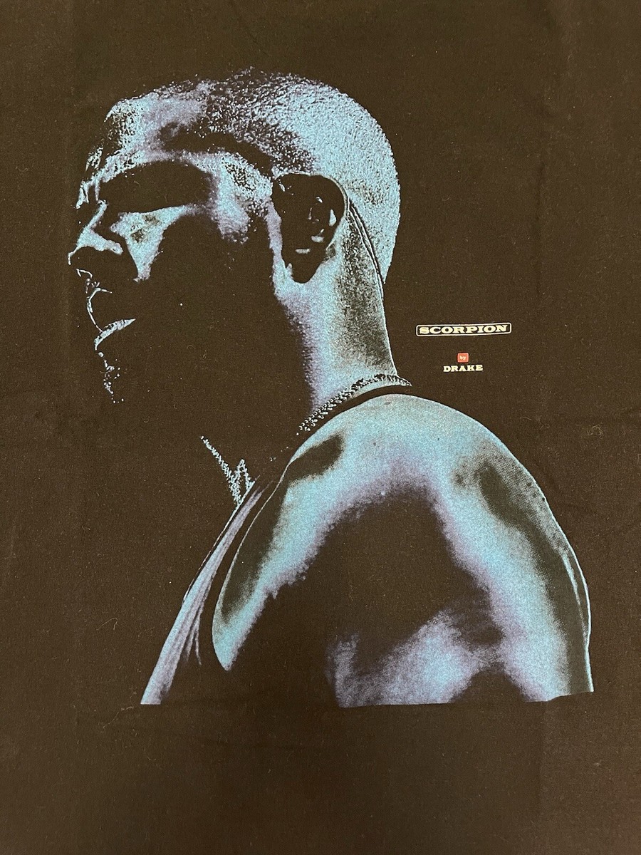 【匿名配送】★良品★ビンテージmorrow149㎝ × DRAKE size M DRAKE “Scorpion” Tour Tee Adult Sz XL Black Double Sided Graphic T