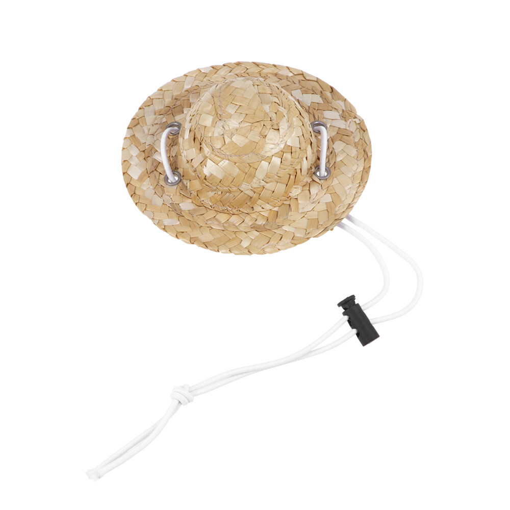 Sombrero Straw Hat Adjustable Hawaii Garden Puppy Small Dogs Cats eBay