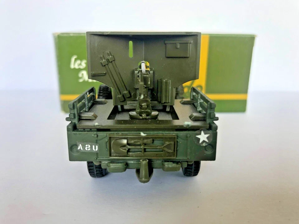 MILITAIRE SOLIDO N°128 DODGE 4X4 CANON M6X37 1/50 EN BOITE CARTON - Photo 4/4
