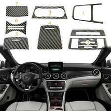 Real Carbon Fiber Interior Trim Cover Sticker for Mercedes Benz 13-18 CLA GLA