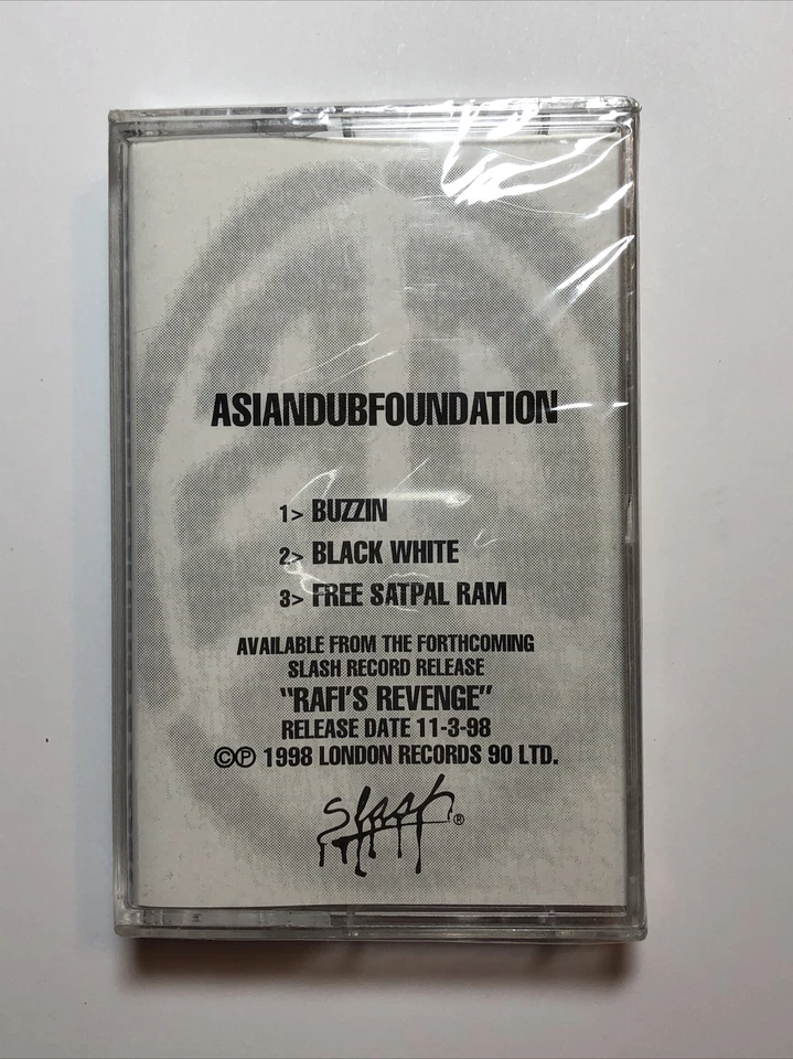 1998 Asian Dub Foundation Promo Cassette For “Raif’s Revenge” Slash Records New - Image 2 of 4